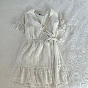 Princess Polly White Wrap Dress